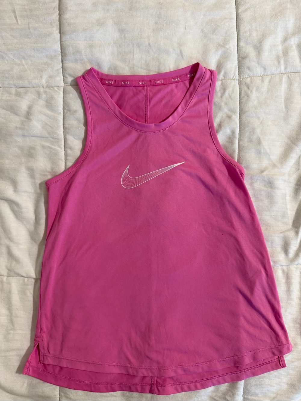 Nike Hot Pink Women's Athletic Tank with White Swoosh